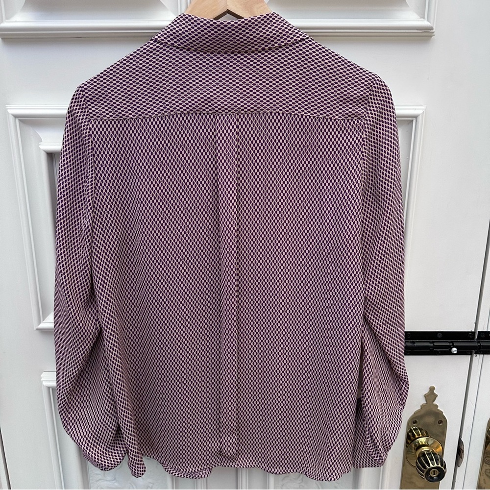 The Limited - The Ashton Shirt in Purple Geometric Print - Medium - Picture 4 of 4